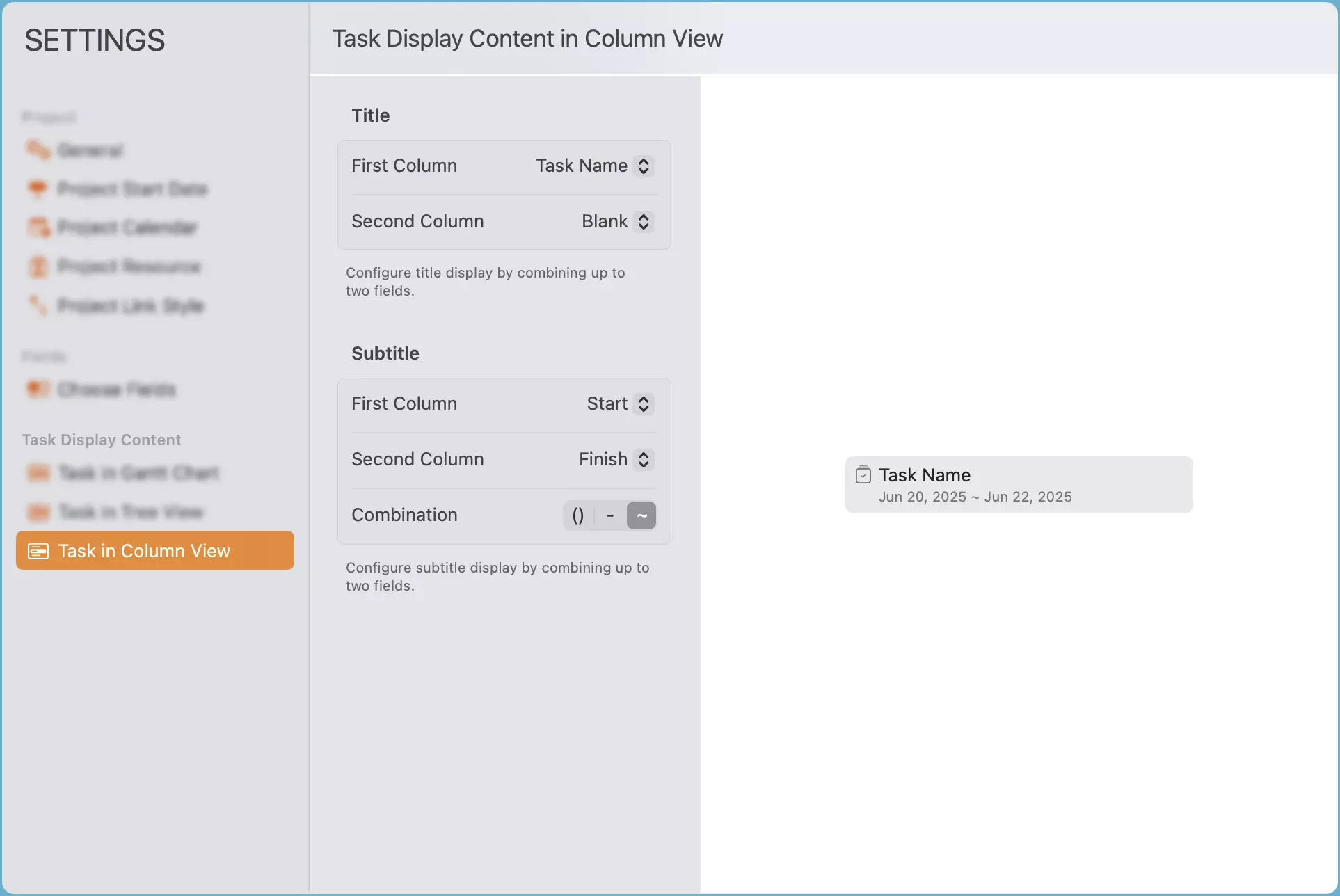 Tree Element Display